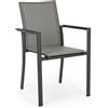 BIZZOTTO SEDIA CON BRACCIOLI KONNOR ANTRACITE 0663355 BIZZOTTO