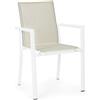 BIZZOTTO SEDIA CON BRACCIOLI KONNOR BIANCO BIZZOTTO