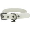 TRIXIE Collare per cani CityStyle S-M: circonferenza collo 30 - 37 cm/20 mm grigio chiaro - Collare in PVC di alta qualità per cani di taglia piccola, media regolabile, impermeabile e lavabile,