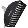 Godox Softbox 60x90cm rettangolare con attacco bowens + griglia a nido d'ape per flash da studio