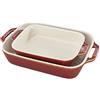STAUB 40511-923 - Pirofila rettangolare in ceramica, colore: Rosso rustico