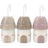 Paluplus Set 3 Evaporatori d'Acqua per Termosifoni in Ceramica, misura 9,5x4x16 cm, Umidificatore e Gancio a S -1926F -1,2 (Casetta Fungo)
