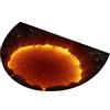 Generic Tappeto Ad Illusione Ottica 3D Tappetino Morbido Lavabile E Assorbente | Morbido Tappeto Semicircolare Effetto 3D Pavimento Per Camera Da Soggiorno Cucina Ingresso Interno Esterno Ufficio Hotel