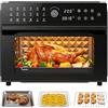 ORTOSUD Forno friggitrice ad aria 30L, Mini Forno Elettrico Multifunzione 1800W con Pannello Touch Digitale, 18 Programmi Preimpostati e 6 Accessori Inclusi, Cottura Senza Olio per Cucina Domestica