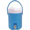 COSE DA CASA The-rmos Borraccia Termica grande 9 Litri con Rubinetto Contenitore Frigo Acqua Maniglia in Plastica Bocca Larga Tappo e Contenitore Porta Oggetti (celeste)