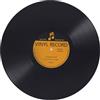 BESTOYARD Tappeto Rotondo Retrò Disco Vinile 80cm Nero in Poliestere | Antiscivolo, Facile da Pulire e Resistente All'usura, per Studio e Spazio a Tema Musicale