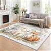 Generic Tappeto per soggiorno, 140 x 200 cm, antiscivolo, a pelo corto, in finta lana, facile da pulire, morbido, per comodino, camera da letto, tappeto decorativo per la casa, beige