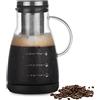 Beowanzk Coffee Maker | Macchina da Caffè, Senza Plastica, Vetro, con Percolatore in Acciaio Inox, 960 ML
