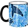 Generic Tazza In Ceramica 330ml, Salva Sogni Blu Della Tartaruga Marina Tazza Innamorati Personalizzato Tazza De Cerámica Donne Latte Mug, Per Colazione, Bambini, Fidanziati