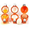 EastHedge Sbuccia Uova Sode, Strumento Manuale In Acciaio Inox Per Rimuovere IlGuscio (3,arancione)