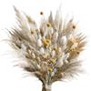Sunyunze 58Pz Fiori Secchi Decorativi 43cm Erba di Pampa Essiccata Naturale | Pampas Decorative per Tavolo Matrimonio Soggiorno Camera da Letto Giardino Festa Natalizie Boho