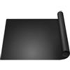 FICOFISE Tappetino in Silicone Extra Grande, 80x60cm Tappetino Scrivania Alimentare | Antiscivolo Antiaderente Tappetino Silicone, Riutilizzabile Tappetino Cucina, per Artigianato, Pittura, Casa e Ufficio(Nero)