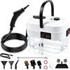 JINER Pulitrice a Vapore Portatile 2500W, Steam Cleaner 6 Velocità Regolabili | Serbatoio 1,4, Riscaldamento 15 sec, 100°C/212°F Vapore Caldo Per La Pulizia Di Cucina, Bagno, Fughe, Finestre, Grasso