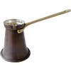 ZHSHOP Caffettiera turca in rame di alta qualità fatta a mano (Cezve/Ibrik) da 320 ml - Caffettiera greca e araba multifunzione, per piano cottura Briki, Chai Warmer, Turchia, top design, lavorazione