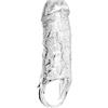 BDSMLOVE Guaina Pene TPE Sex Toy Anello Testicoli Sessuali Erotici (Trasparente)