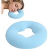 BAIFULAI Cuscino in silicone Spa: morbido silicone per il viso, gel per il viso rotondo, gel per il viso per tavolo da massaggio, cuscino viso in gel per spa e salone di bellezza, blu 27 x 27 x 3 cm