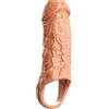 BDSMLOVE Guaina Pene TPE Sex Toy Anello Testicoli Sessuali Erotici (Color carne)