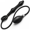Future of your pleasure Sensual Fops Plug Anale Gonfiabile con 2 Sfere e Doppio Anello - Dilatatore Anale Regolabile 17cm - Diametro Fino a 7cm - Pompa con Valvola di Scarico - Silicone di Alta Qualità - Nero - Accessorio A148
