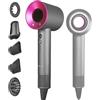 LED ATOMANT 2x Asciugacapelli Ionico Senza Lame 110000 RPM 5 Accessori | 1600W, 4 temperature, 3 velocità, Motore brushless, Ultraleggero, Silenzioso, Viaggio, Casa