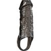 BDSMLOVE Guaina Pene TPE Sex Toy Anello Testicoli Sessuali Erotici (Nero)