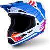 Alpinestars Casco Moto Cross Alpinestars S-M7 CORE Bianco Blu Arancio Ro