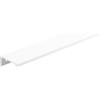 cyclingcolors 1x Maniglia per Mobili 180 mm profilo Lucata maniglia in alluminio per cassetti armadi ante arredamento cucina camera finitura bianco opaco