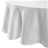 Threadmade Elrene - Tovaglia damascata, Poliestere, bianco, 70 Inches Round