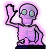 Cosy & Trendy Cosy @ Home Lumiere Led Skeleton Usb Blu Verde 29X8X H34,5cm Acrilico