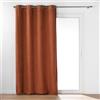 Douceur d'Intérieur Wooly Tenda con Occhielli, 140 x 240 cm, Tessuto bouclè, Tinta Unita, Terracotta
