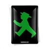 Nostalgic-Art Cartolina metalla 10 x 14 cm - Ampelmann Grün