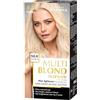 Joanna Multi biondo intensivo sbiancante per capelli interi - illumina i capelli di 4 - 5 toni, contiene estratto di proteine della seta e maschera del sistema biondo - Protegge i capelli durante il