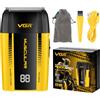 VGR 285S Rasoio Elettrico Professionale a Lamina da Uomo con Motore Turbo | Rasoio a lamina singola in lega di titanio, taglio a zero (0 mm), display LED, ricaricabile via USB