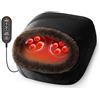 Snailax Massaggiatore elettrico per piedi Shiatsu con calore | Massaggiatore elettrico per piedi, schiena e gambe, scaldapiedi con massaggio impastante, regalo per uomini e donne