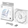 ASUS ROG EURUX GR120 FAN ARGB WHT, Ventola da 120mm Bianca, 1 Pezzo | Spessore Telaio 30 mm, Connettori Daisy-Chain per Collegare più Ventole, 36 LED ARGB, 33 dB di Rumore Massimo