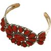 JENMAVJI Braccialetto etnico a forma di fiore turchese regolabile con perline per donne gioielli bohémien vintage vacanza fatto a mano