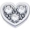 DonnaOro Elemento cuore DonnaOro DCHF3849.003 Oro Bianco con diamanti collezione Elements