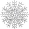 EVER FAITH Spilla Donna, Austriaco Cristallo Elegante Fiocco di Neve Stella Spilla Pin Trasparente