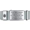 VNOX Braccialetti di allerta medica per uomini e donne, braccialetti sportivi personalizzati con fascia in corda regolabile, braccialetti identificativi medici