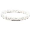 Gualiy Bracciale di Perline Donna, Bracciale Turchese Colorato da 8 MM Braccialetto Uomo 19CM