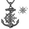 Friggem Collana Ciondolo Bussola Argento Sterling 925, Collana Bussole Vintage Regali Stagione Laurea Ringraziamento per Uomo Donne