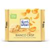 RITTER SPORT Bianco Crisp, Cioccolato Bianco, 100g | Con fiocchi di mais e riso soffiato, cacao 100% certificato sostenibile
