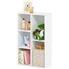 Furinno Luder 5-Cube Scaffale aperto senza montaggio di attrezzi, bianco
