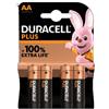 Batteria Duracell AA 4 pezzi