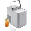 COMFEE' Macchina del Ghiaccio da Casa Piccola 12kg/24h, 8 Cubetti in 6min | Grigio, Inclusi Paletta/Cestello, Autopulente, 2 Dimensioni Cubetti, Per Cucina, Ufficio, Funzionamento Rapido, RCI12GY1EU(E)