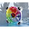 TALIUS, TECH 4 U TALIUS - Ventilatore Iris Spectrum RGB, 12 cm, disponibile in due colori, bianco