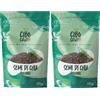 CIBO CRUDO crudo biologico vegan Semi di Chia Biologici - 200g. Fonte Di Omega 3 e 6 Vitamine Del Gruppo B. Fonte di Magnesio Potassio e Calcio Bio. Per Latte o Muesli. Chia Seeds Organic. (Confezione da 2)