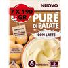 Generico Purè di Patate con Latte, 7 Confezioni da 190 gr | Pronto in 5 Minuti, Agricoltura Sostenibile, Facile da Preparare, Con Latte, Nuovo