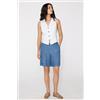 Tezenis Bermuda In Tela Denim Donna Blu
