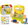 Teorema Giocattoli Teorema, Plasti Art Fattoria- Pasta Modellabile per Bambini con 4 Vasetti da 50 g, Pressa Creativa, Estrusore per Patatine, Piatto e Posate, Gioco Creativo Cucina