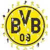 Iconic Puzzles - Borussia Dortmund, Logo, Puzzle di Legno con licenza ufficiale, 100% sostenibile, regalo per adulti e bambini, taglia S, 150 Pcs